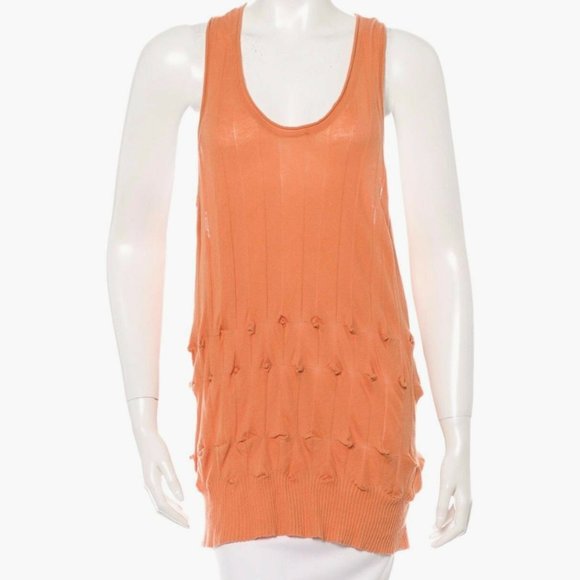 Alexander Wang Sleeveless Tank Tonal Stitching Top - Picture 1 of 5